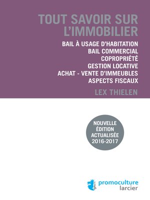 cover image of Tout savoir sur l'immobilier